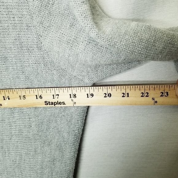 POL Cardigan‎ Gray Chunky Cozy Knit open Front oversized size Medium some piling - Picture 9 of 12